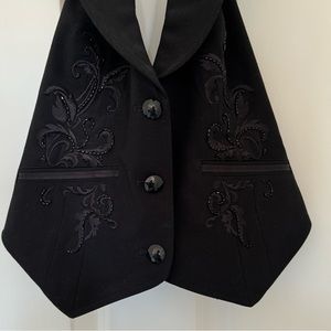 GUESS Women’s  Embellished Tuxedo Vest